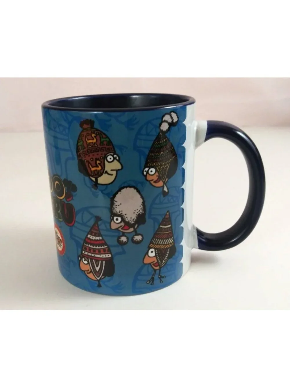 Guy Arts David 100% Peru Cartoon Animated Coffee Cup